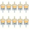 6/1pcs Universal Gasoline Gas Fuel Gasoline Oil Filter for Motorcycle Moped Scooter Motocross Gasoline Fuel Filter Accessories
