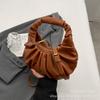 Niche design hand-held pleated small bag women's 2025 new popular retro shoulder messenger bag