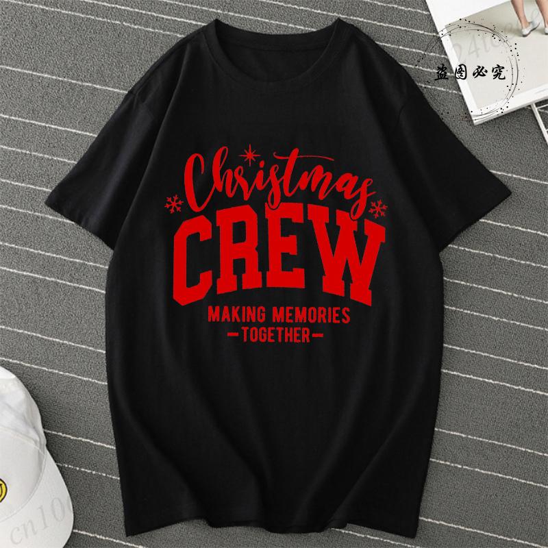 

Women TShirt Christmas Crew 2025 Print Tops Making Memories Together Tee Unisex Fun Family Couple Matching Christma Shirts 4XL