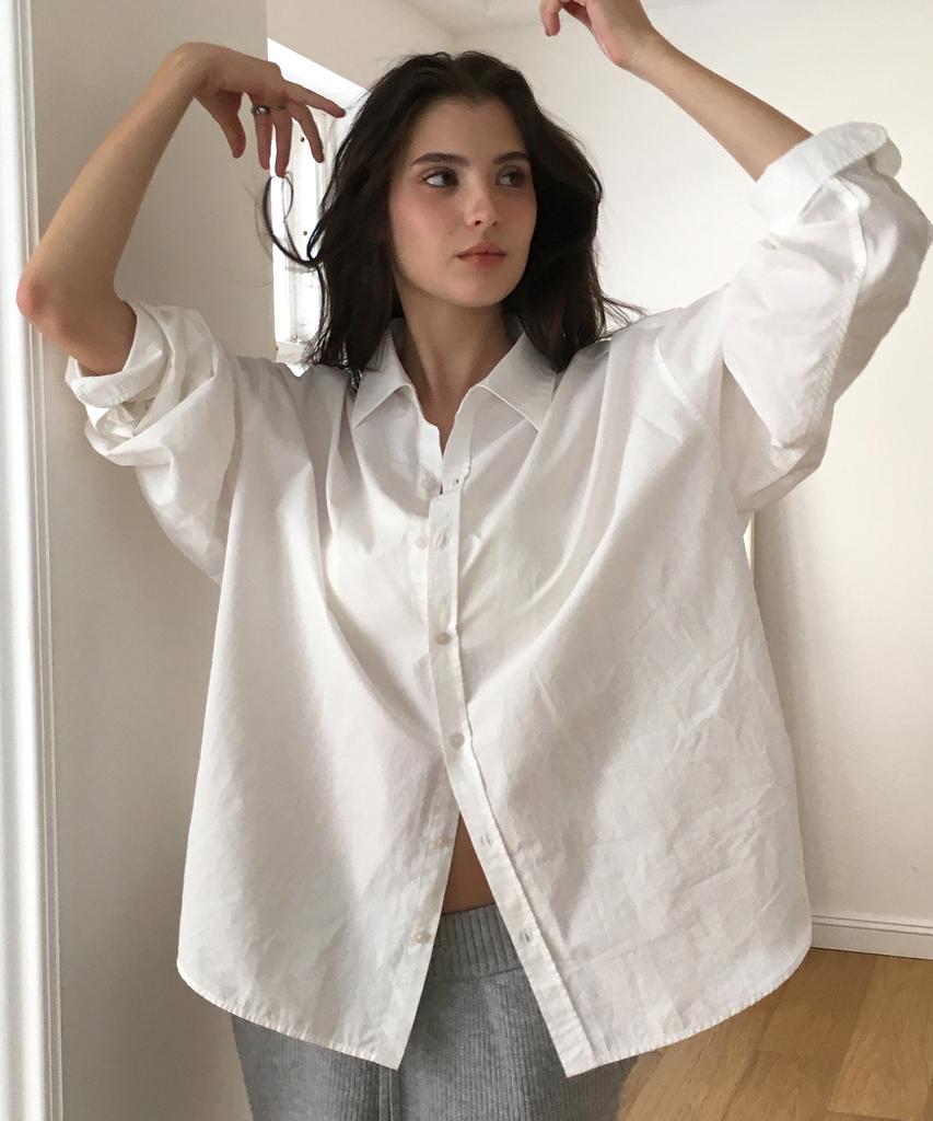 Biteoseljeu Oversized Essential Shirt - Ivory
