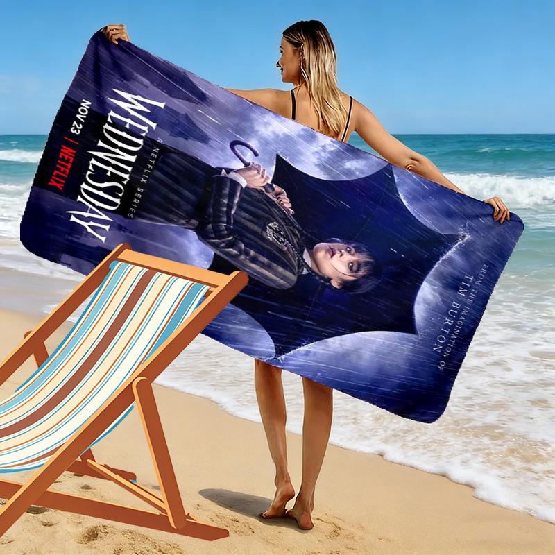 Supernatural Gothic Mystery beach towel Beach towel for vacation photos beach swim Absorbent bath towel Outdoor pool towel beach beach towel Comfort