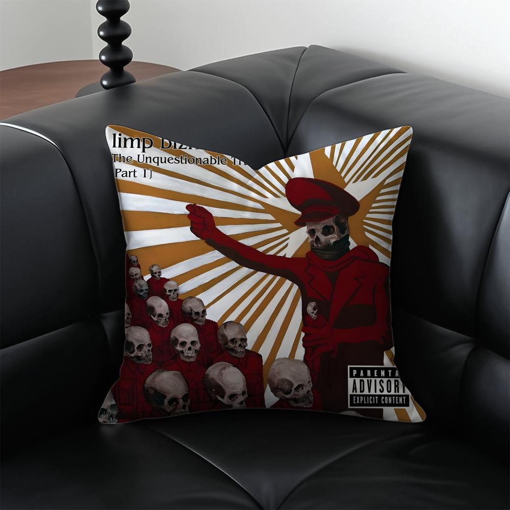 Band Llimp Bbizkit Album Cushion Cover Pillow Case Antidustmite Invisible zipper silky plush cushion
