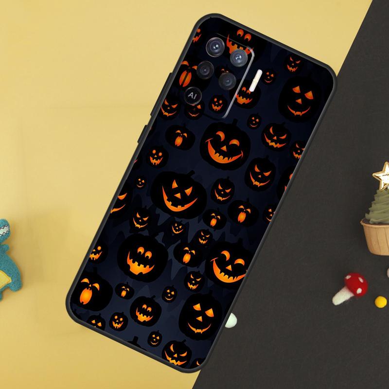 Halloween Pumpkins For OPPO A79 A58 A78 A98 A53S A57S A54S A74 A94 A17 A77 A5 A9 A96 A76 A16 A52 A72 A15 Case