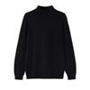 Men’s Autumn/Winter Loose High-Collar Sweater: Korean Style, Solid Color, Long Sleeve.