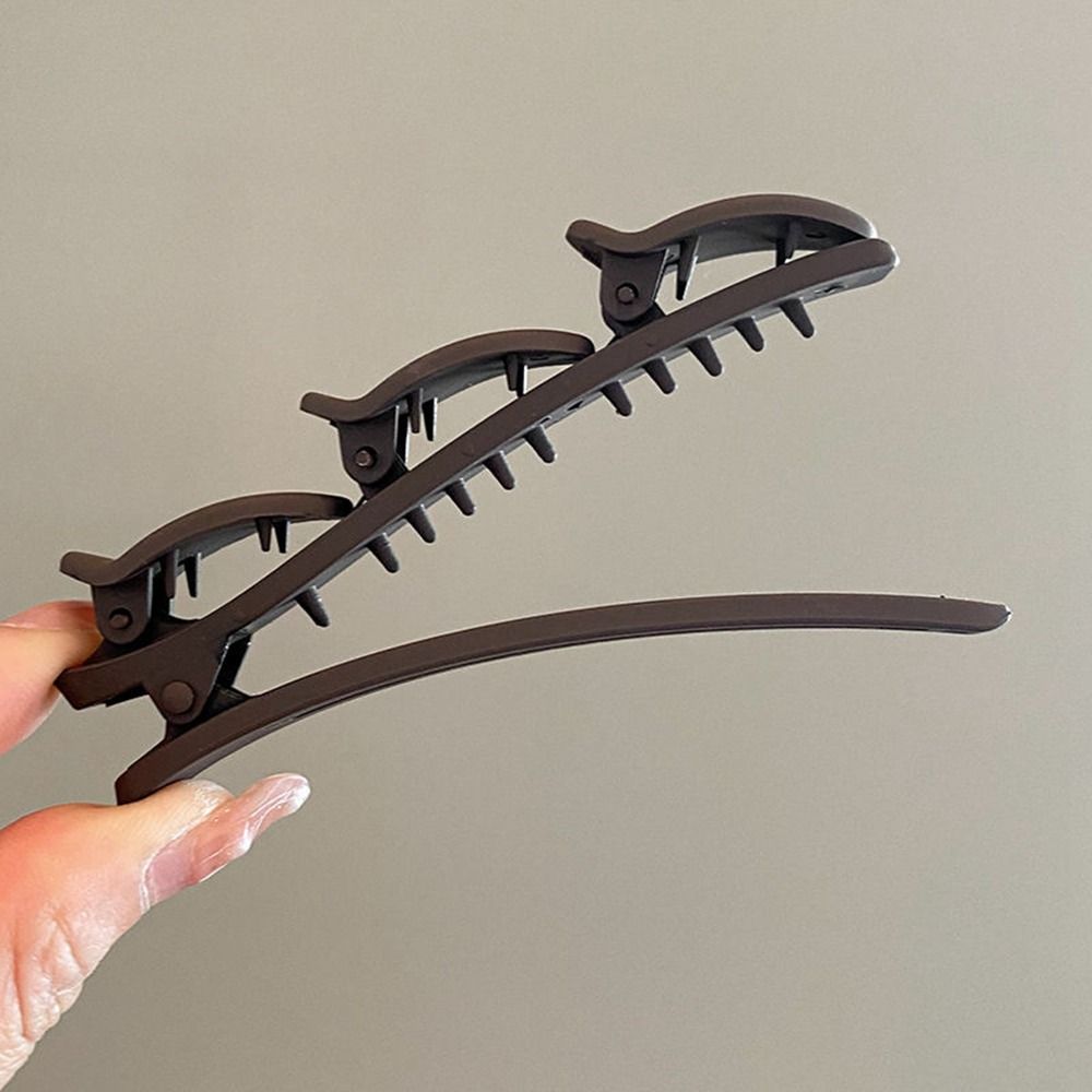 Korean Style Braided Hair Clip Plastic Bangs Clip Sweet Duckbill Clip  Streetwear