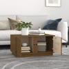 814422 vidaXL Coffee Table Honey Brown 80x50x40 Cm Solid Pine Wood