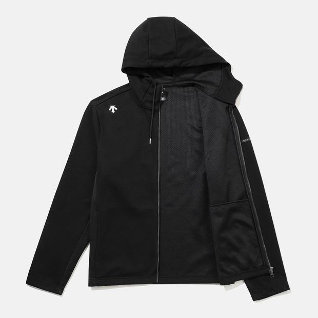 Descente Engineered Hooded Zip-Up Jacket Black Sr121Uft13