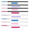 Straight Head Mascara Brush & Eyelash Curler Set - Disposable Spiral Rod with Crystal Eyebrow Comb