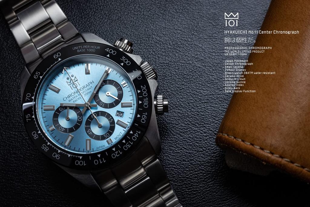 11 Hyakuichi Chronograph Date Ceramic Bezel SIB HYAKUICHI 101Model Diver's