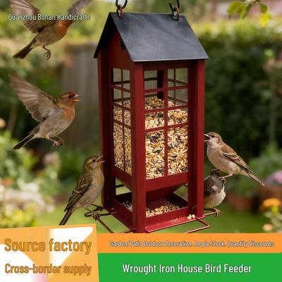 Popular Iron Art Bird Feeder: Creative Outdoor Garden Decoration