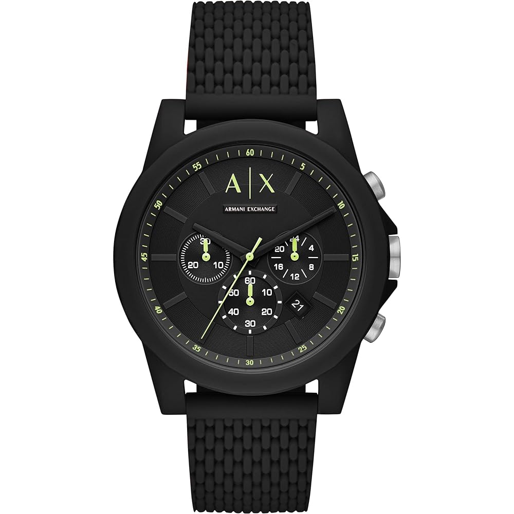 Armani Exchange AX1344 Men s Watch Black Stainless Steel Analog Timepiece