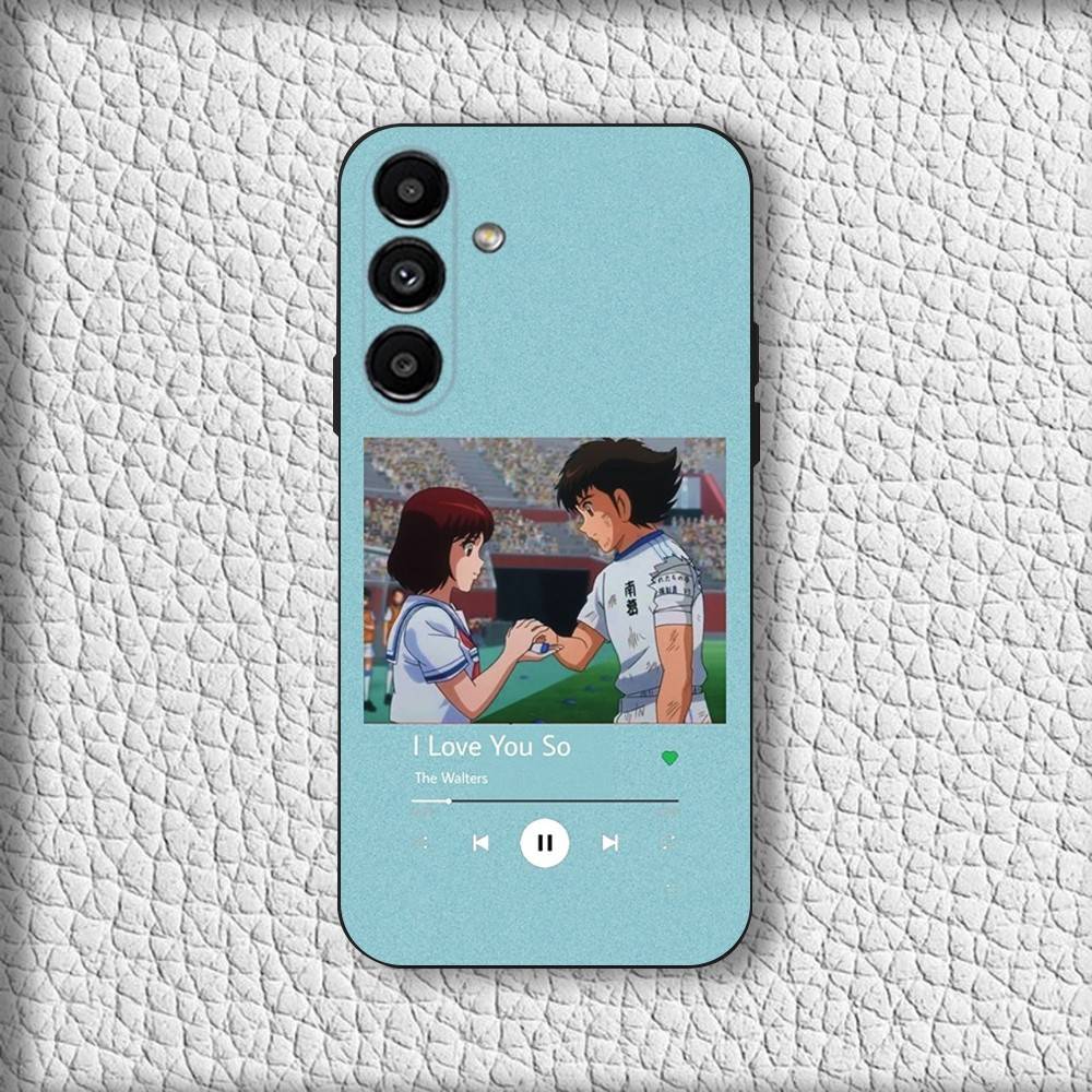 Anime C-Captain T-Tsubasa Phone Case For Samsung Galaxy A20,A21s,A22,A31,A32,A52,A53,A72,73,A80 Soft Black Cover