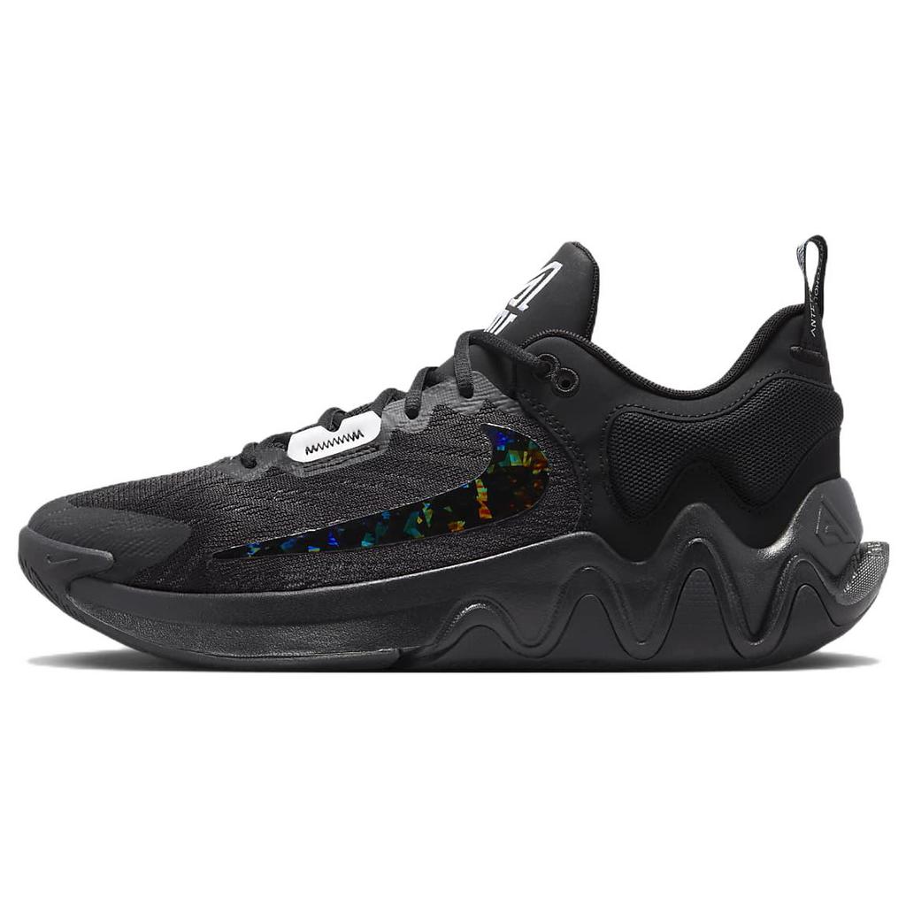 New Nike Giannis Immortality 2 Black Holographic Swoosh DM0825-002