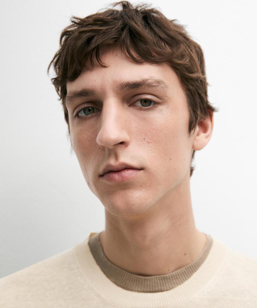 Masimodutti Linen Round Neck Knit