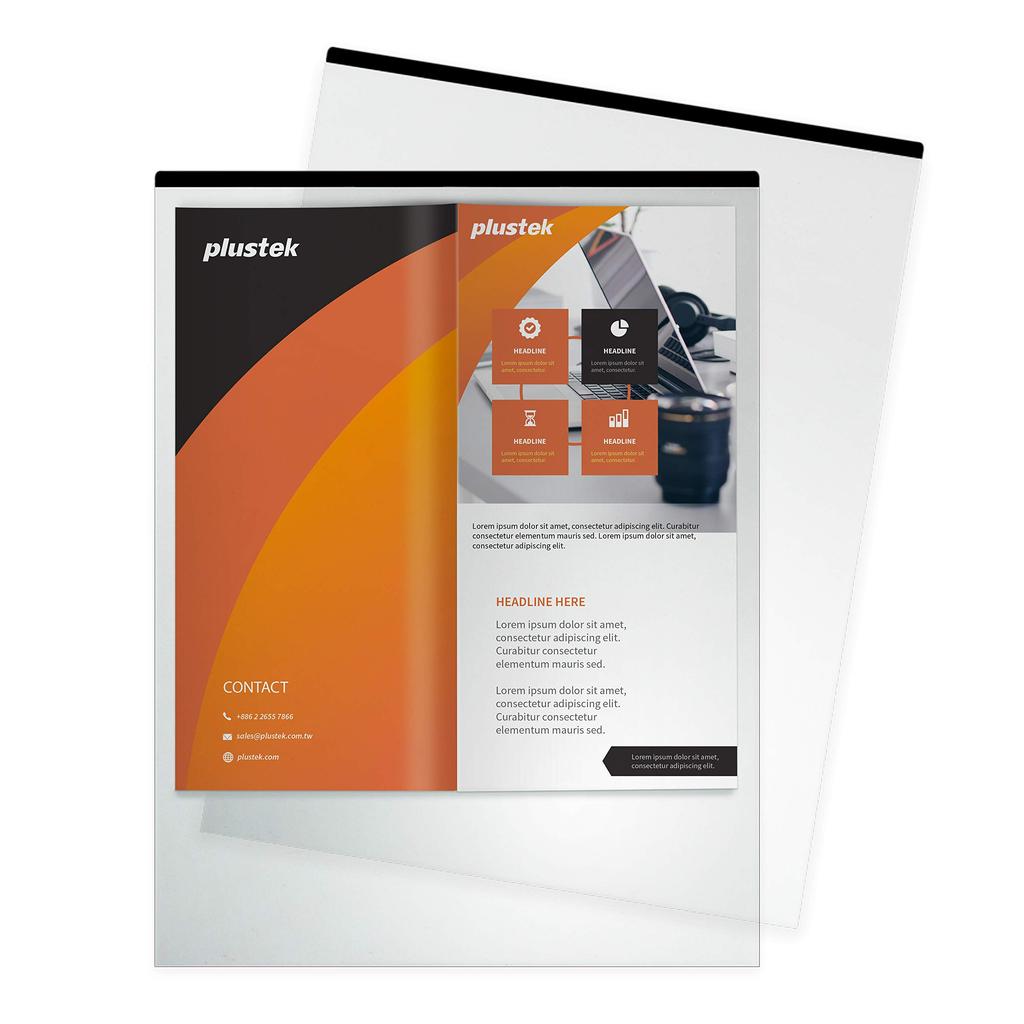 Plustek A4/Letter Size Document Carrier Sheets (5-Pack) - Protects fragile paper and A3 size documents with Epson, Brother, Fujitsu, and Canon documen