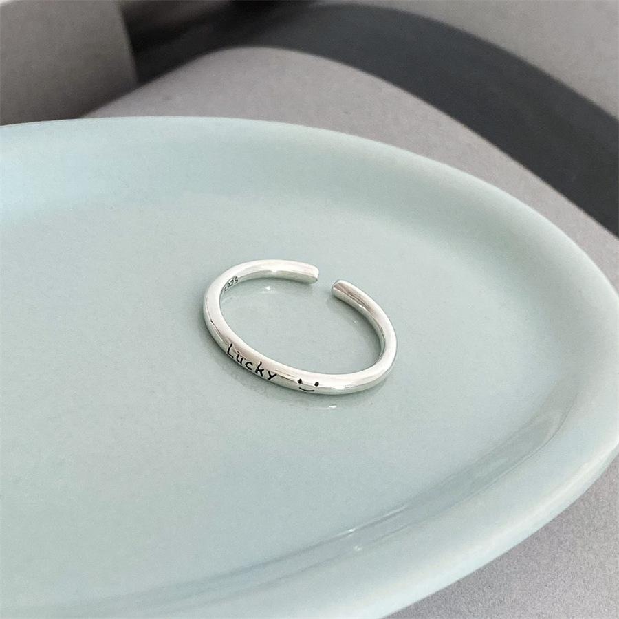 Кольцо-открывашка из стерлингового серебра 925 пробы со смайликом, тонкое кольцо для stacking, новое