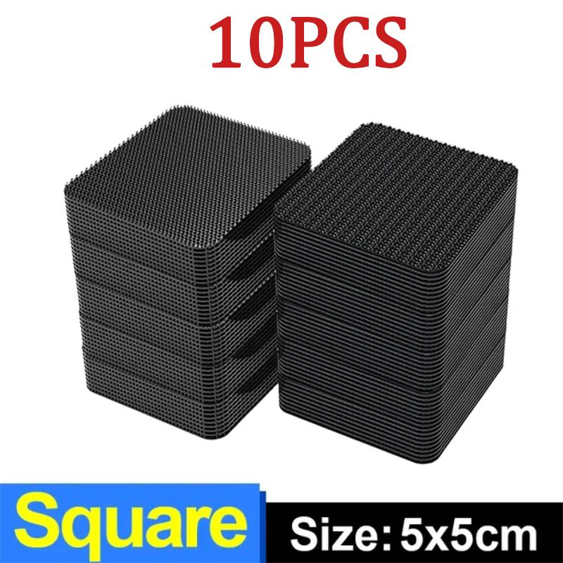 10/20/30Pcs Carpet Fixing Stickers Double Faced High Adhesive Car Carpet Fixed Patches Home Floor Foot Mats Anti Skid Grip Tapes