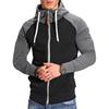 Europäisches Herren Color Block Sport-Sweatshirt - Lässiger Raglanärmel-Cardigan