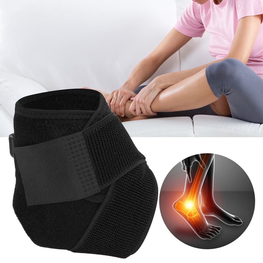 Heated Ankle Wrap Hot Compress Relieve Discomfort Foot Support Brace for Sprains Strains Arthritis