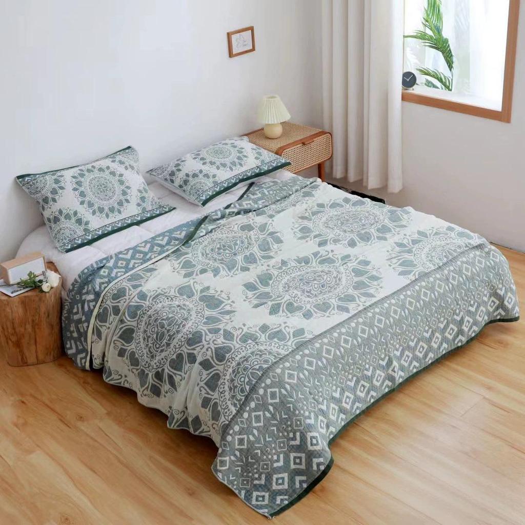 New Muslin Blanket Bed Sofa Travel Breathable Chic Mandala Big Soft Blanket