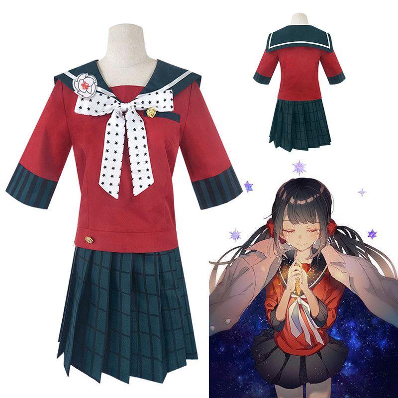Authentic Danganronpa Harukawa Maki School Uniform Cosplay Costume Jacket Skirt Set Outfit For Women