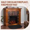 2025+ Semicircular Fireplace Fireproof Mat Fireplace Flame Retardant Mat Fireplace Insulation Blanket
