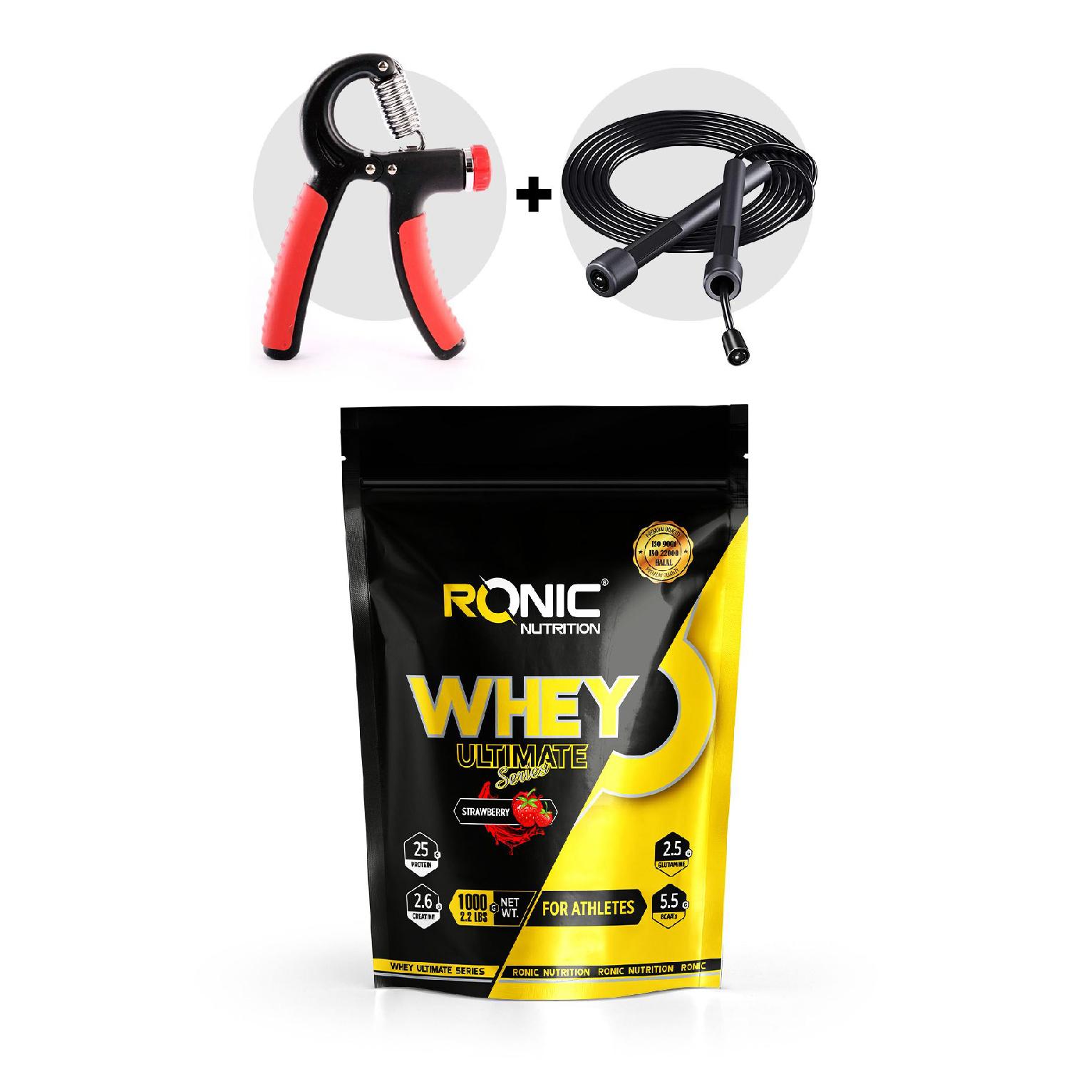 

Whey Protein Powder Ultimate 1000 г Білковий порошок для нарощування м’язів (Смак полуниці) HD-01