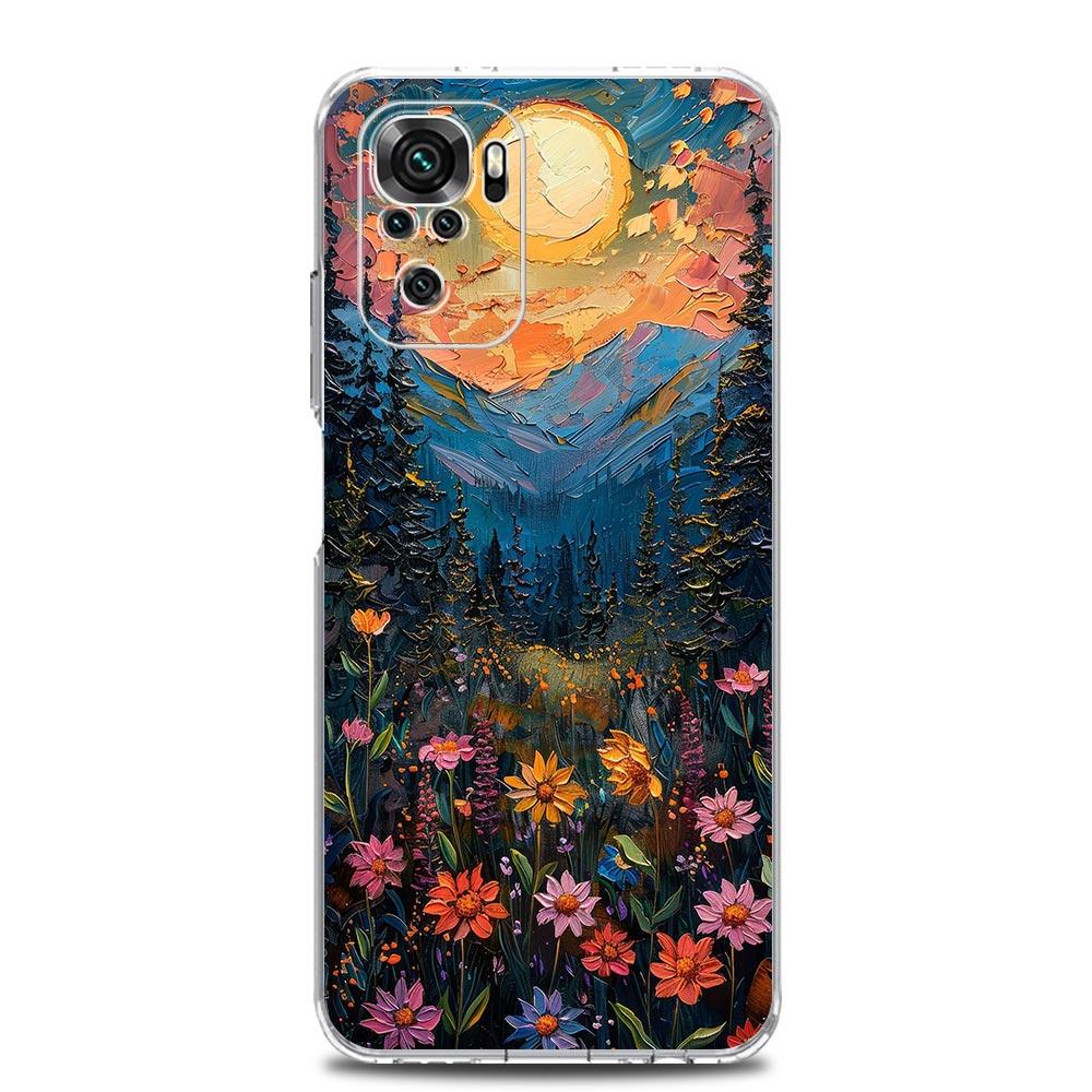 Oil Painting Of Flowers Soft Phone Case For Xiaomi Redmi Note 15 14 13 12 4G 10 11 Pro Plus 5G 14C 13C 12C 10C 9A Cover