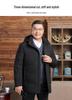 Northeast-Style Mid-Length Winter Down Jacket for Middle-Aged and Elderly Men - Plus Size