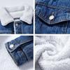 Korean Style Winter Lambskin Denim Jacket - Unisex, Trendy, Warm, Loose Fit for Students