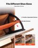 Shoe Cabinet with 2 Flip Drawers, Mid-Century Shoes Storage Cabinet with Anti-Tipping Device, Freestanding Fluted Shoe Organizer, Ideal for Entrance,