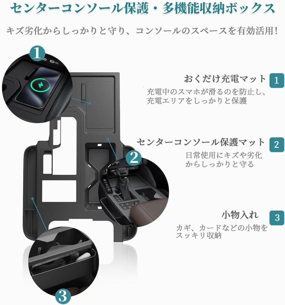 Toyota Land Cruiser LC250 Dedicated Console Storage Small Item Car Easy Gap Storage Tray, Anti-Slip Mat, Box, Durable, Storage, Water-Repellent,