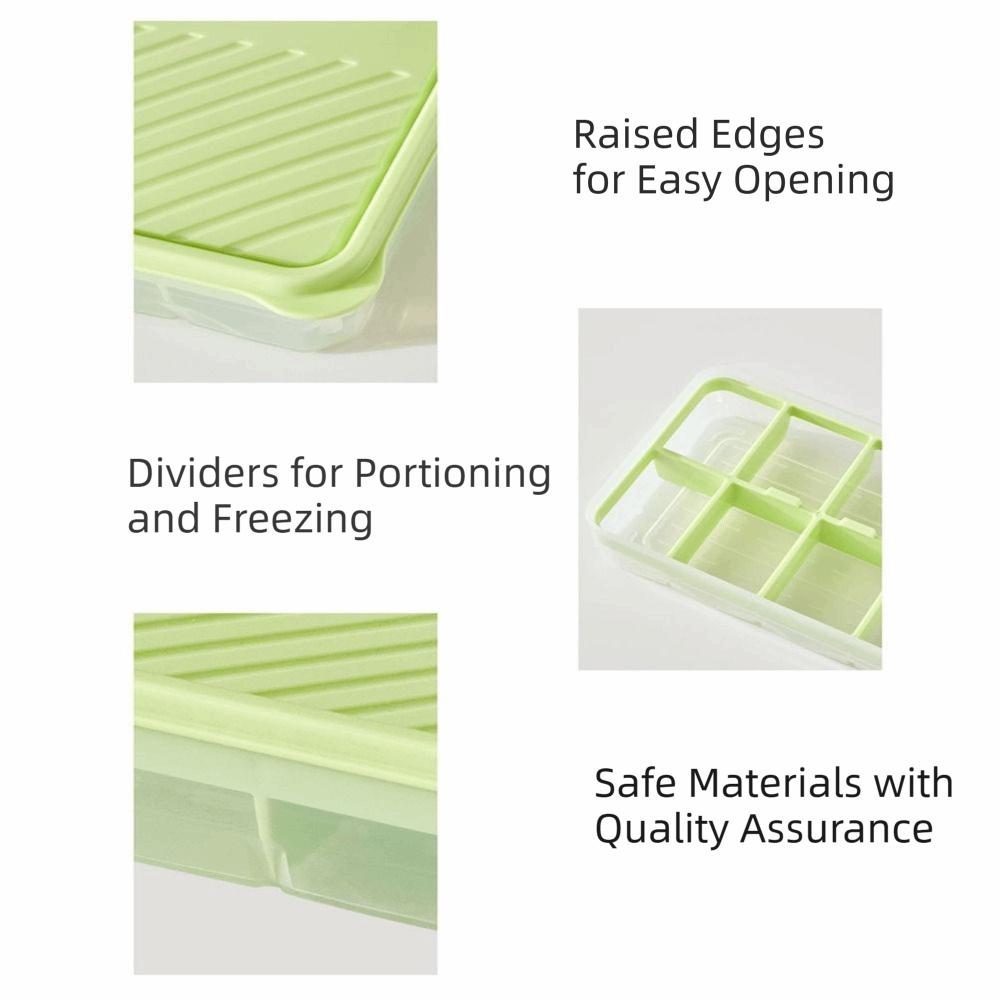 Detachable Food Storage Box 4/8/24 Grids Fresh Keeping Container Ice Cube Molds Food Fresh Keeping