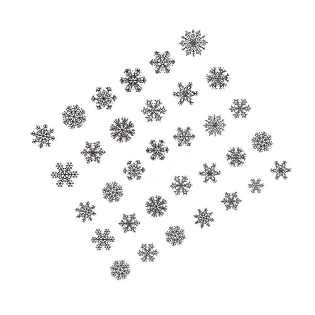 Weihnachten Schneeflocken Aufkleber Blumenwickel Kunst Abziehbilder Tattoos Party Maniküre Werkzeug