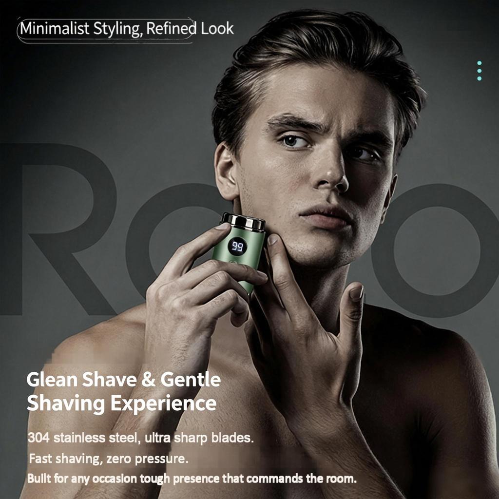 Men's Electric Shaver USB Rechargeable Portable Waterproof Shaving Razor