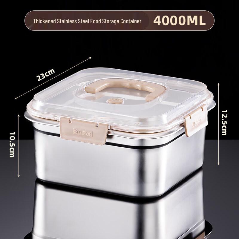 DM 316 Stainless Steel Portable Lunch Box with Handle
