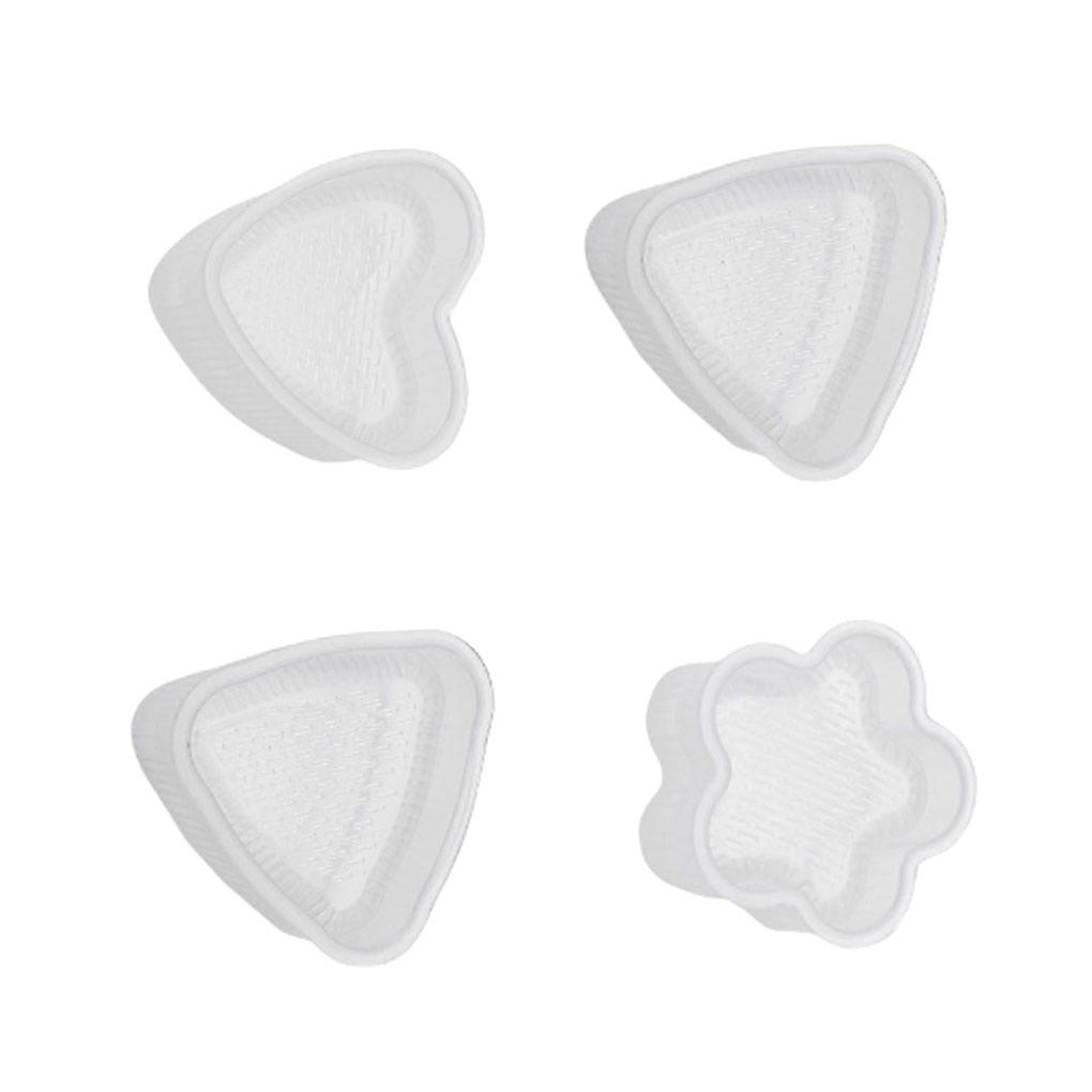

4 Pieces/Set Rice Ball Maker Sushi Mold Breakfast DIY Lunch Triangular Form Moulds Lovely Food Kitchen Making Students