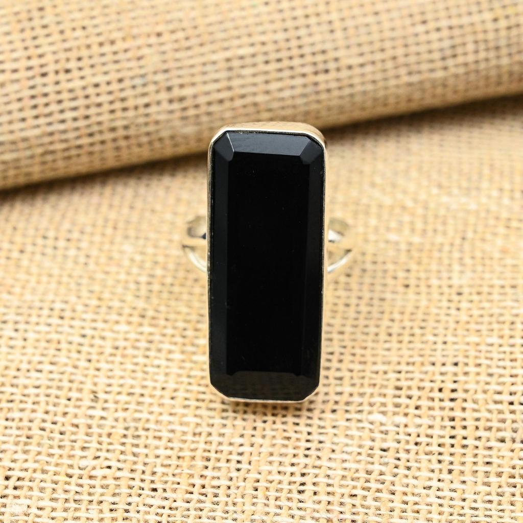 Glorious Black Spinel Gemstone Handmade 925 Solid Sterling Sliver Jewelry Ring For Her