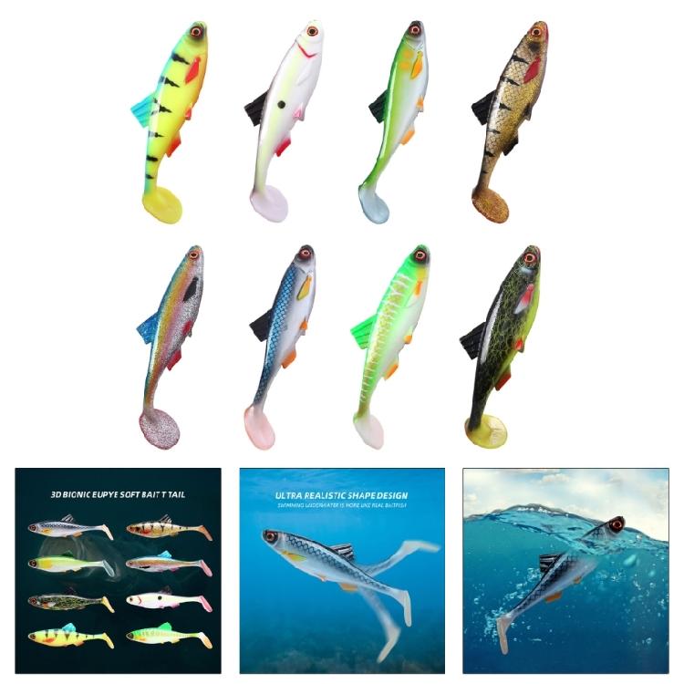 Soft Fishing Lures 2oz 20.3cm Artificial Baits Paddle Tail Swimbaits Fishing Lure for Trout Walleye Swim Baits