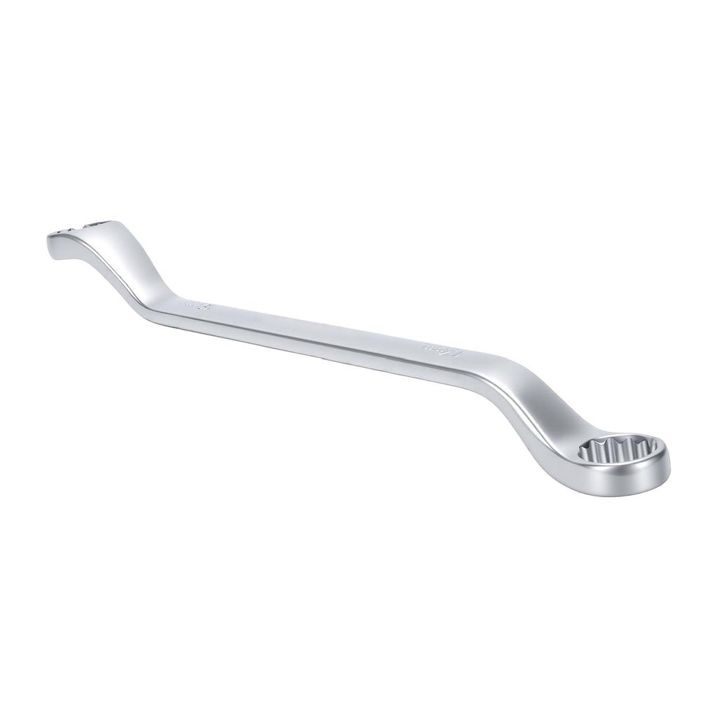 Double Box End Wrench Alloy Steel 75 Degree Offset 12 Point Spanner for Automotive Repair Plumbing Work 27 Double Head