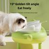 Anti-Spill Cat Shape Design Elevated Pet Double Bowls for Neck Protection