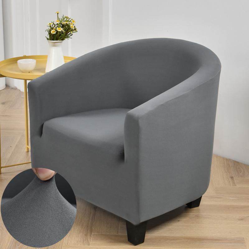 Plush Club Chair Cover Armchair Slipcover Geometric Printed Small Sofa Covers Protect for Pets Chair Decoration