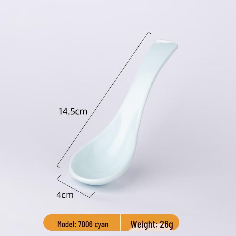 Melamine Imitation Porcelain Commercial Soup Spoon