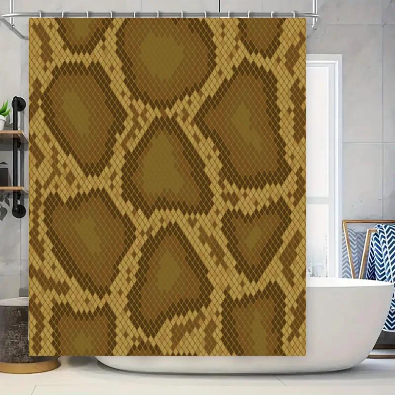 

Patterned Shower Curtains Modern Design for Bathrooms Decorative Water Resistant Fabric Shower Panels Available in Various Sizes W90xH180cm