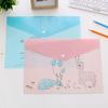 1PC Waterproof Multi Pocket Plastic Kawaii A4 File Folder Bag Document Paper Organizer Case Office School Stationery Supplies