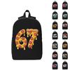 Children's Comfortable Leisure Backpack Cartoon Print Double Shoulder Bag