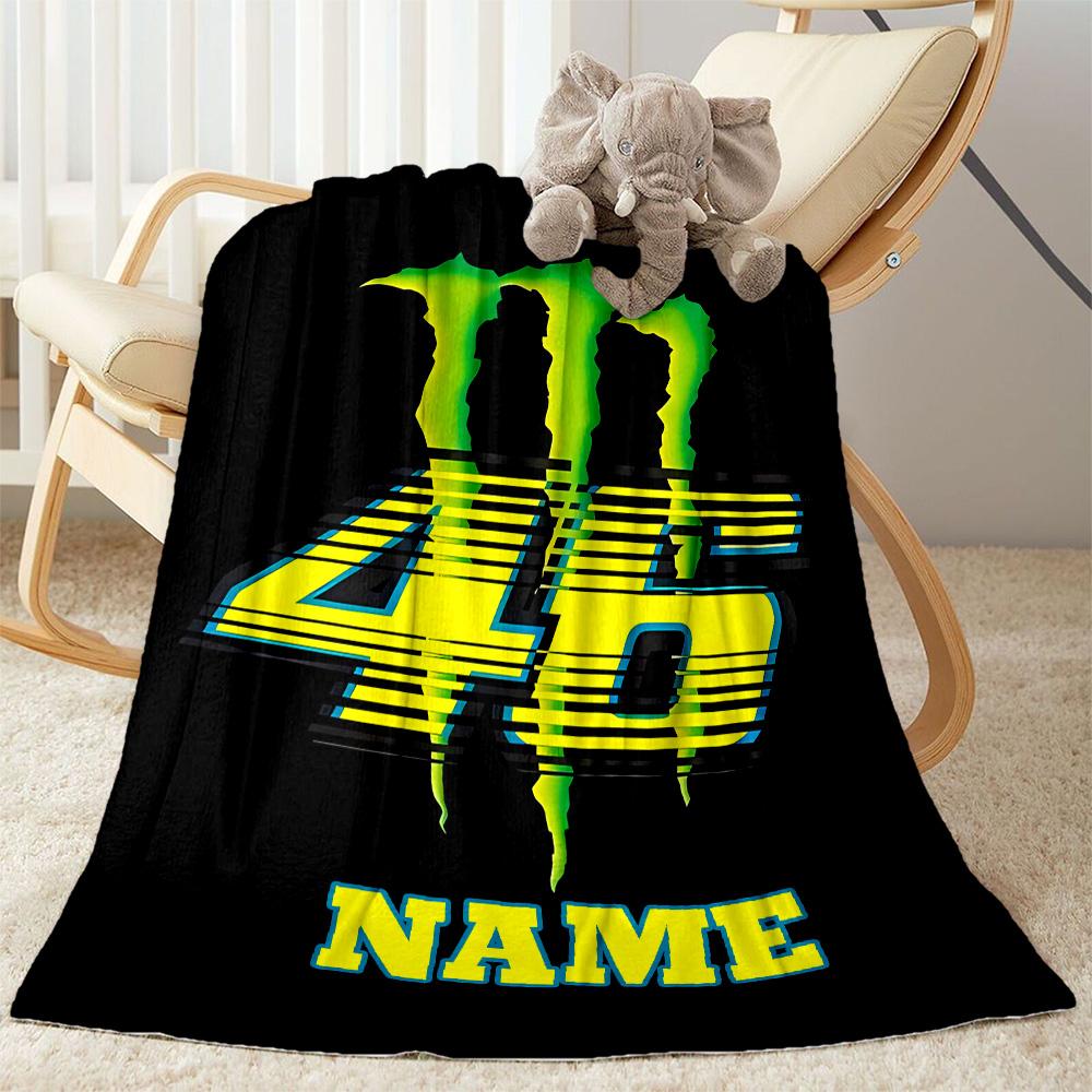 Monster Energy Blanket Durable Comfort Great for Couch Office Seaside for All Seasons Digital Print Perfect Gift for Relatives and Friends