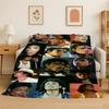 Retro MJ Michael Jackson King of Pop Weiche Flanelldecke, Gemütliche Decke für Bett, Couch, Sofa, Schlafzimmer, Wohnzimmer, Reise