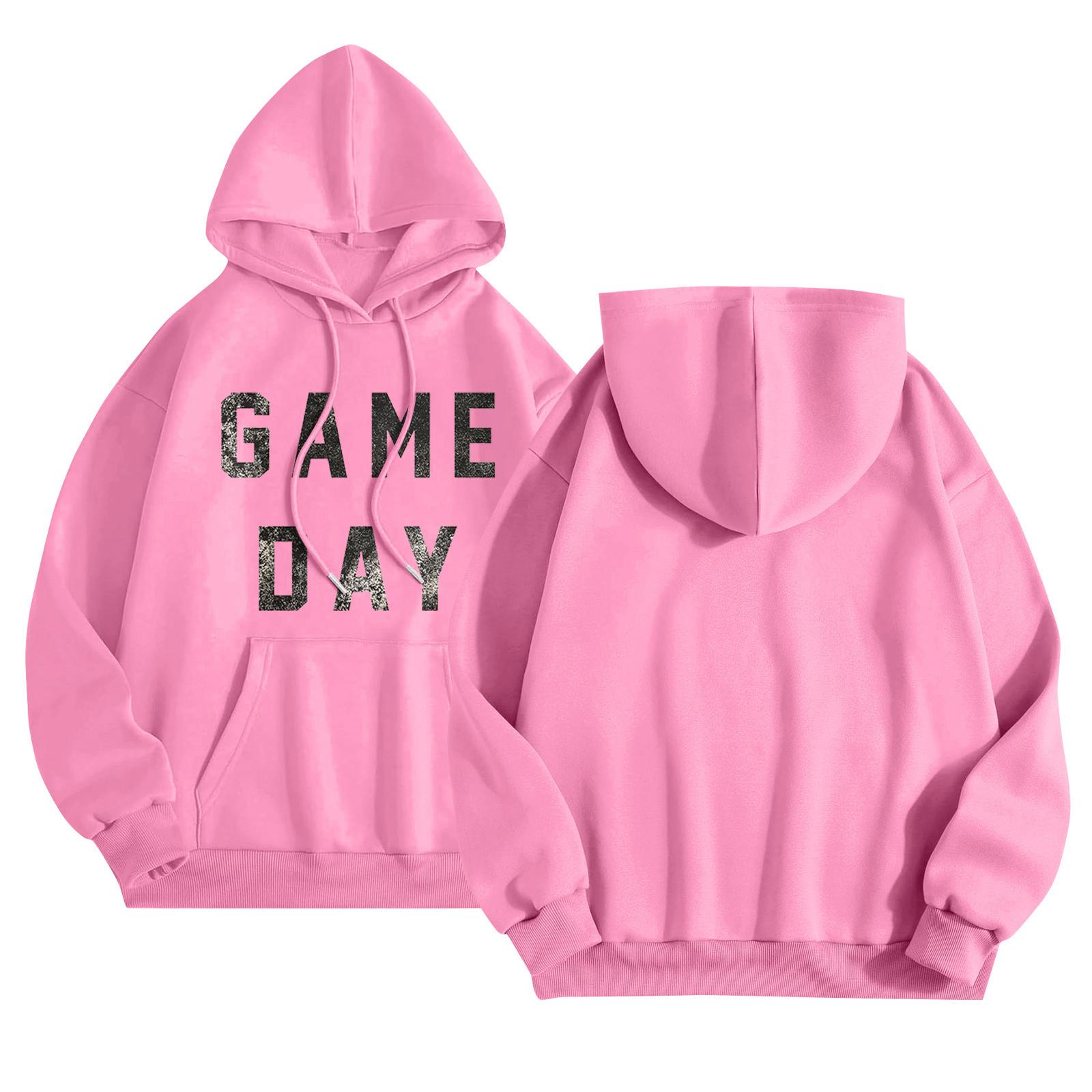 

Женская мода, повседневные универсальные повседневные толстовки, топы с длинными рукавами, толстовки M розовый