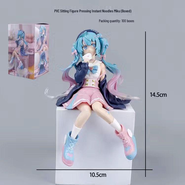 Cherry Blossom Pink Hatsune Miku Figurine - Anime Princess Desktop PC or Car Decoration Ornament